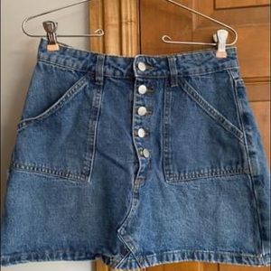 Cotton on denim skirt